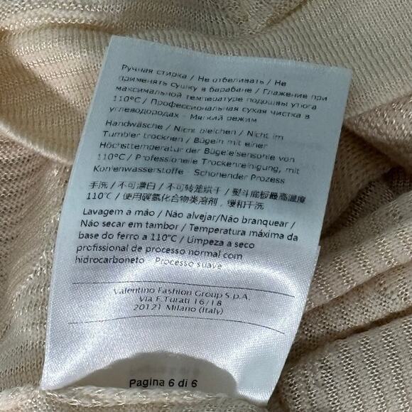 Missoni Waterfall Open Drape Cardigan Cream Size Small (40) - Picture 9 of 10